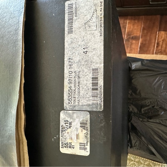 Saint Laurent Mens 'Mexican Jacquard' Bedford High Top Sneakers Size 41 - Picture 3 of 16